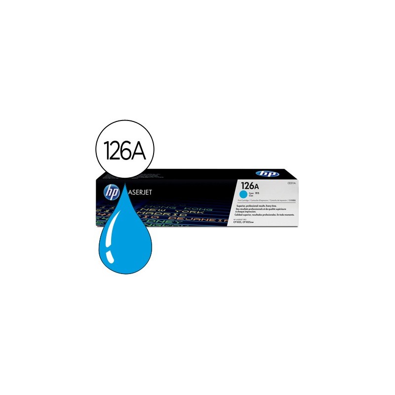 TONER HP LASERJET CP1025 MFP M175A CE311A CIAN -1000 PAG-