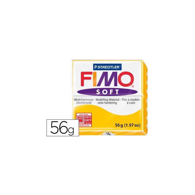 PASTA STAEDTLER FIMO SOFT 57 GR COLOR AMARILLO