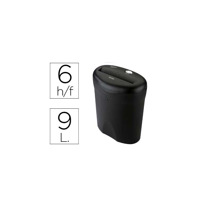 DESTRUCTORA DE DOCUMENTOS Q-CONNECT KF15541 CAPACIDAD DE CORTE 6 H DESTRUYE GRAPAS PEQUEAS