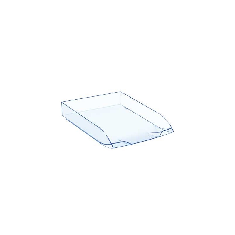 BANDEJA SOBREMESA CEP CONFORT PLASTICO TRANSPARENTE CELESTE 370X270X61 MM