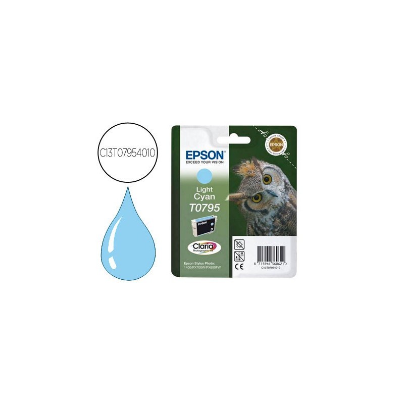 INK-JET EPSON STYLUS TO7954 CIAN CLARO P50 PX650 700W 710W 720WD 730WD 800FW