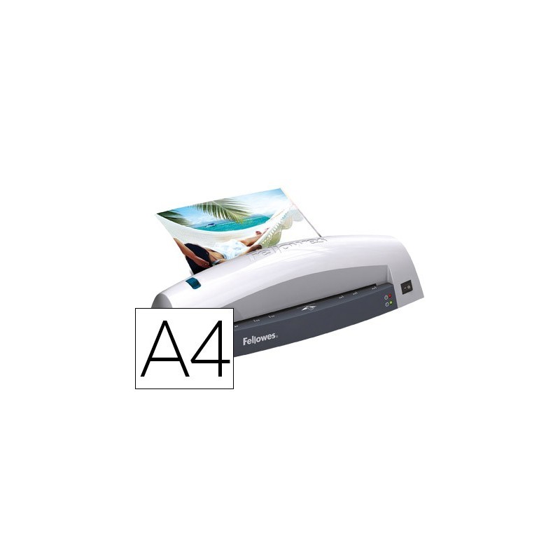 PLASTIFICADORA FELLOWES LUNAR A4 2 RODILLOS HASTA 125 MICRAS