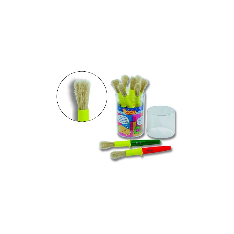 PINCELES ESCOLARES JOVI GRUESOS BOTE DE 9 UNIDADES