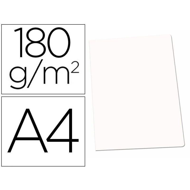 SUBCARPETA CARTULINA GIO DIN A4 BLANCA 180 G/M2