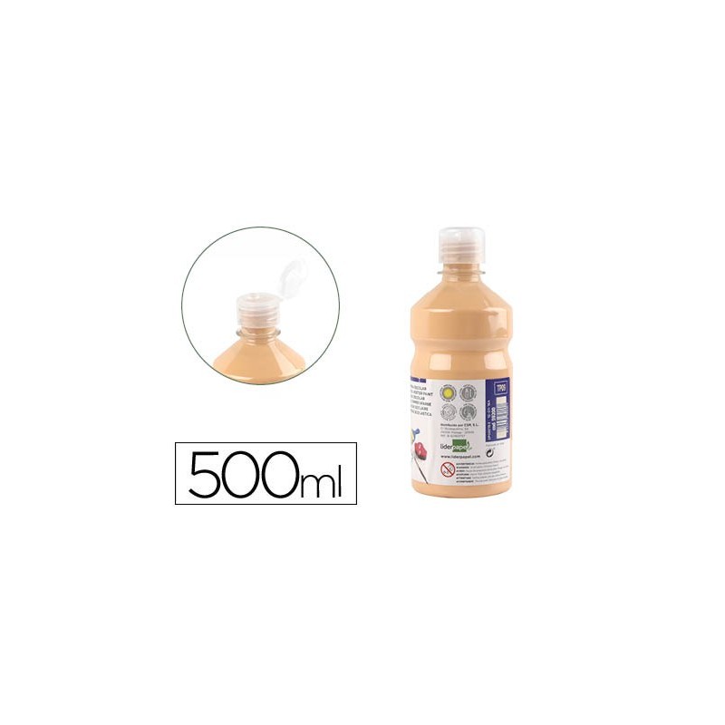 TEMPERA LIQUIDA LIDERPAPEL ESCOLAR 500 ML CARNE