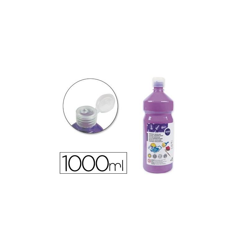 TEMPERA LIQUIDA LIDERPAPEL ESCOLAR 1000 ML LILA
