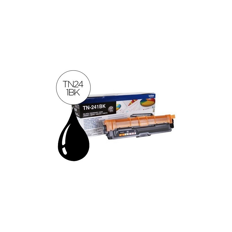 TONER BROTHER TN-241BK HL3140 HL3170 HL3150 DCP9020 MFC9140 MFC9330 MFC9340 NEGRO 2500 PAG