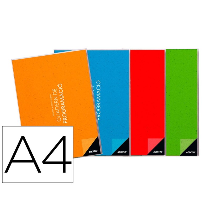 AGENDA DE PROGRAMACION ADDITIO A4 PLAN MENSUAL Y PROGRAMACION SEMANAL DEL CURSO EN CATALAN