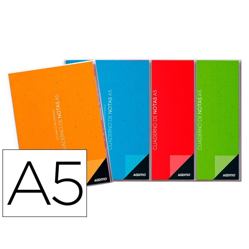 CUADERNO DE NOTAS ADITIO A5 HORARIO PLANIFICACION MENSUAL PLAN DE CURSO