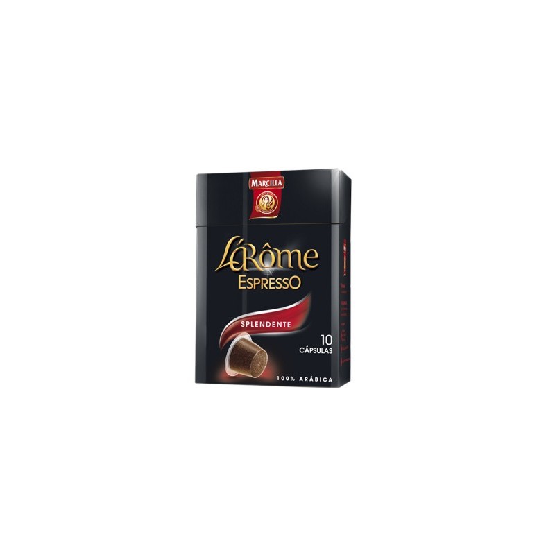 CAFE MARCILLA L AROME ESPRESSO SPLENDENTE FUERZA 7 CAJA DE 10UNIDADES COMPATIBLE CON NESPRESSO