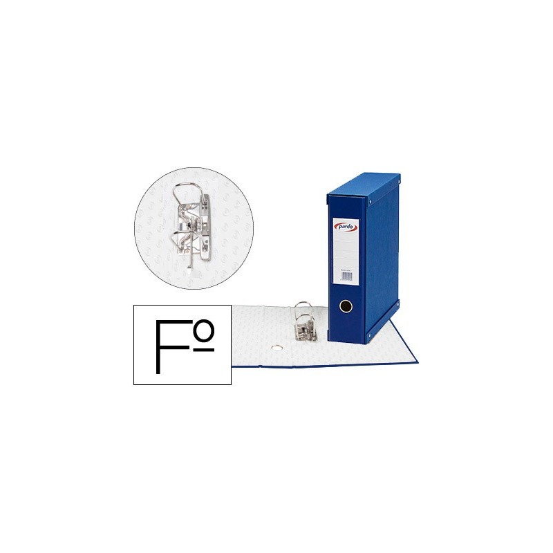 MODULO PARDO 1 ARCHIVADOR DE PALANCA FOLIO 2 ANILLAS 70 MM AZUL 350X100X290 MM