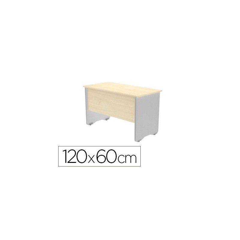 MESA OFICINA ROCADA SERIE WORK 120X60 CM ACABADO AW04 BLANCO/BLANCO
