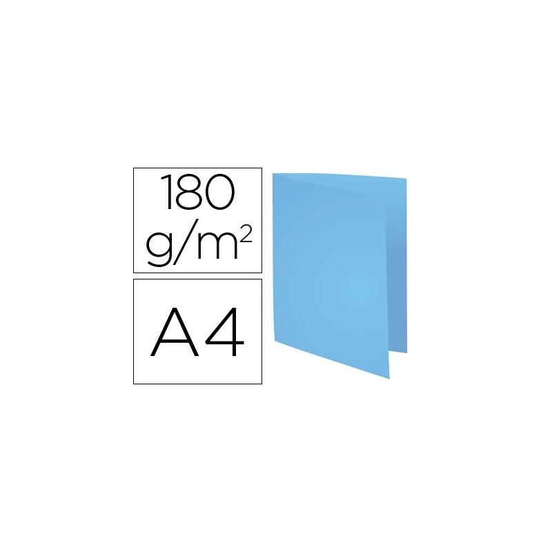 SUBCARPETA CARTULINA RECICLADA EXACOMPTA DIN A4 AZUL 170 GR