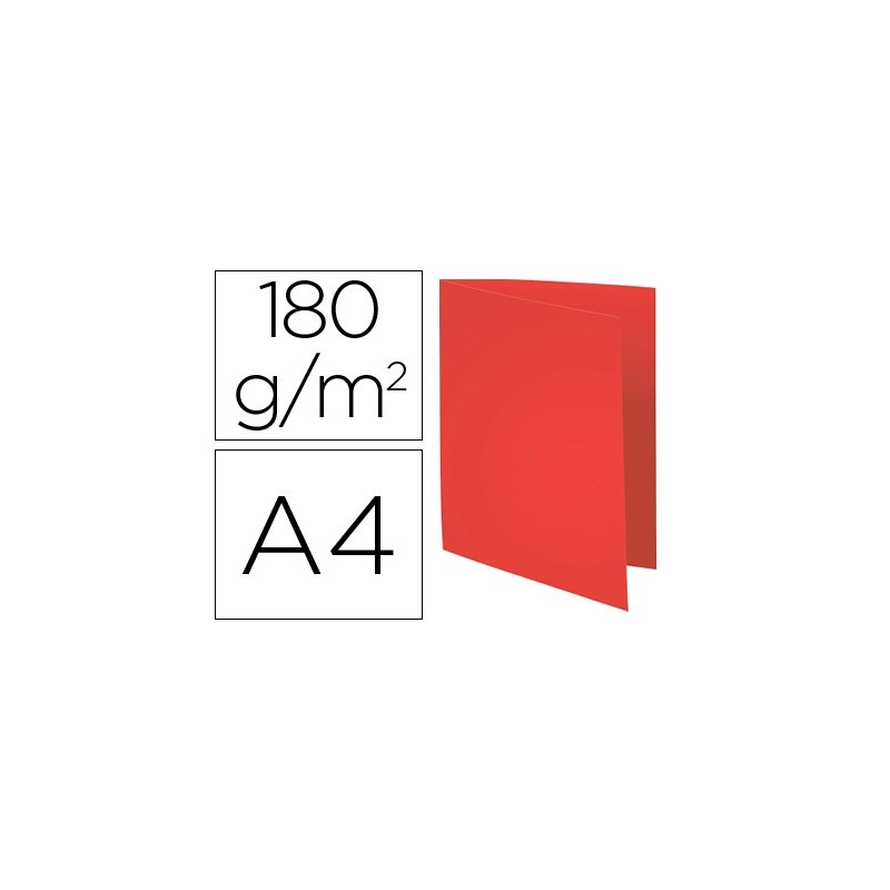 SUBCARPETA CARTULINA RECICLADA EXACOMPTA DIN A4 ROJO 180 GR