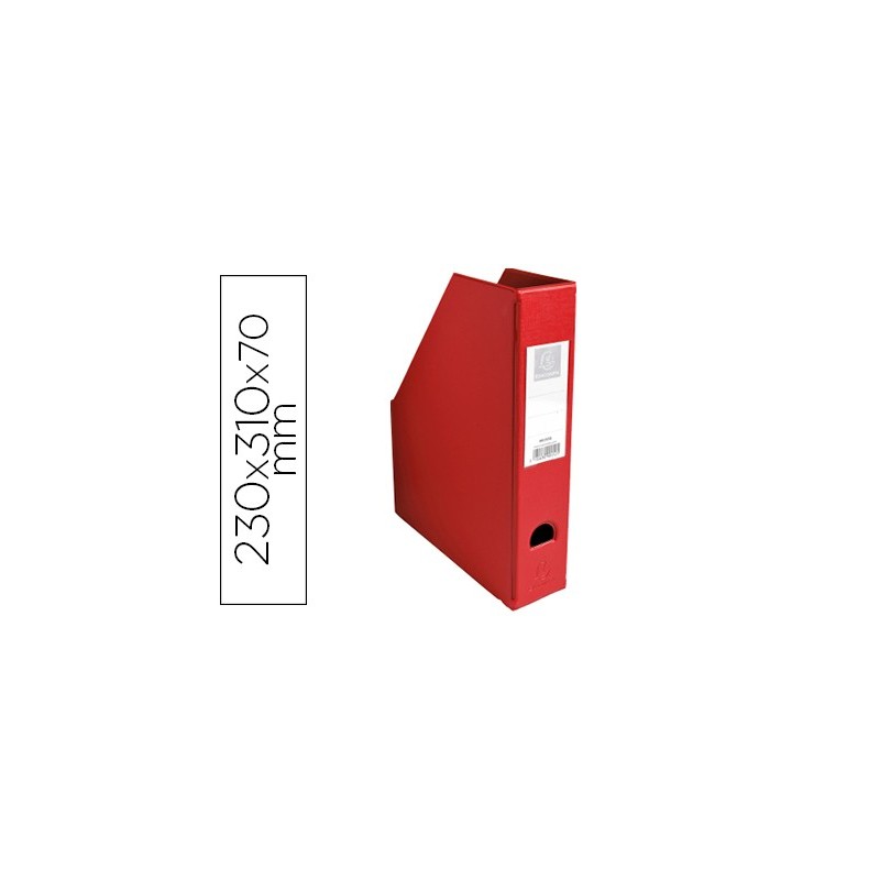 REVISTERO EXACOMPTA PVC LOMO 70MM COLOR ROJO 230X310X70 MM