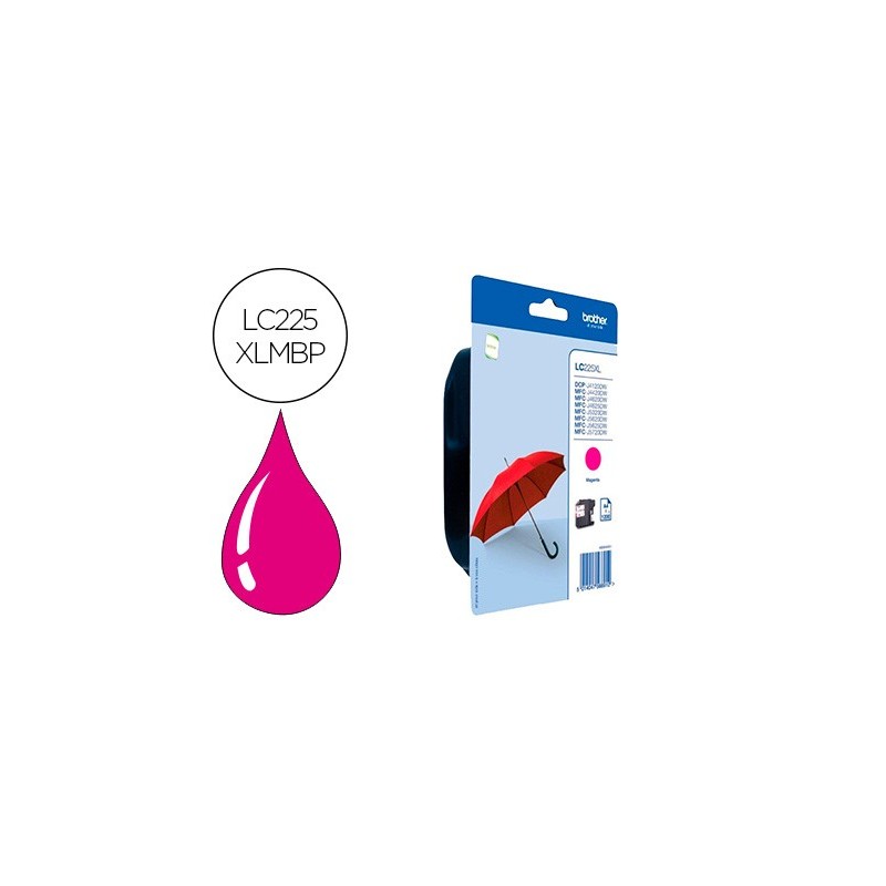 INK-JET BROTHER LC-225XLMBP MFC-J 4420 DW / MFC-J 5620 DW MAGENTA ALTA CAPACIDAD 1200 PAG