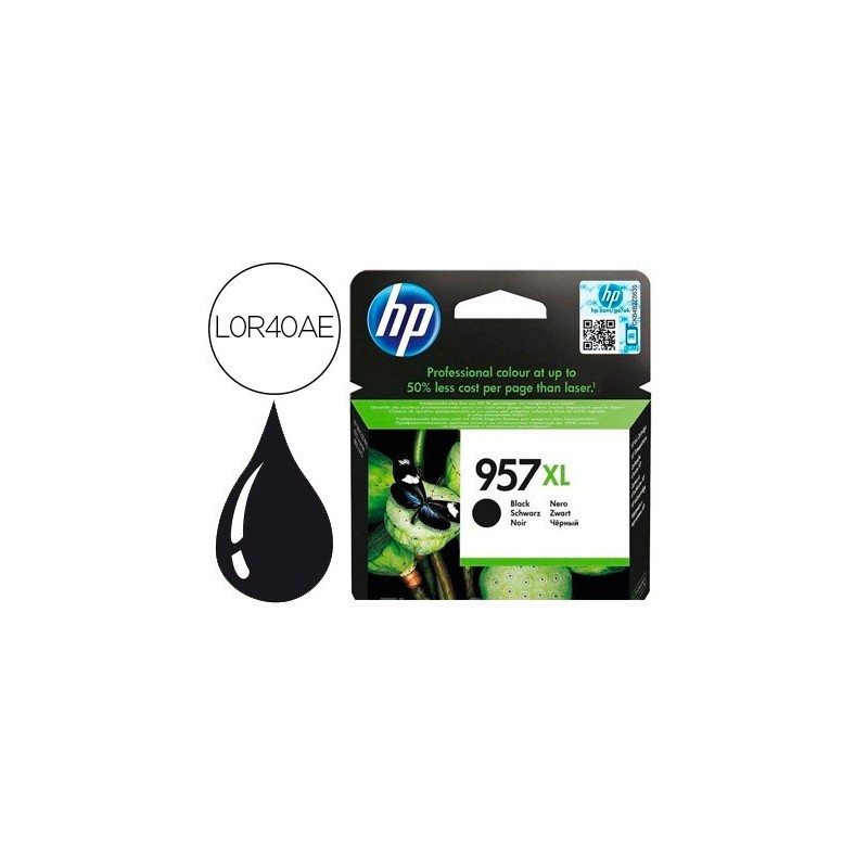 INK-JET HP JET 957XL OFFICEJET PRO 8210 / 8720 / 8740 NEGRO 3000 PAGINAS