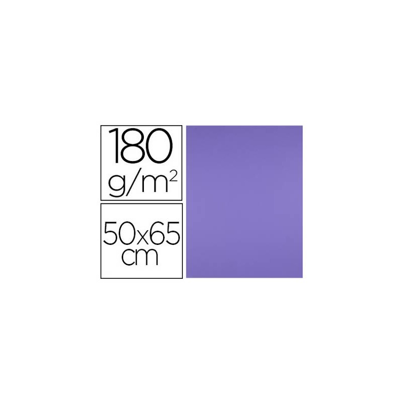 CARTULINA LIDERPAPEL 50X65 CM 180 GR PURPURA UNIDAD