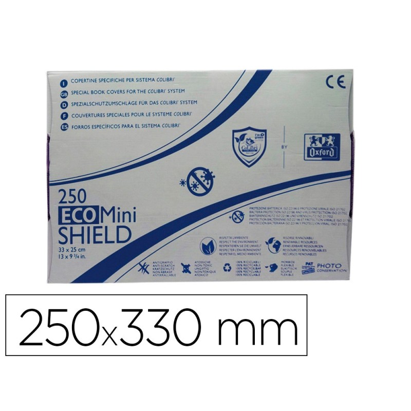 FUNDA PARA LIBROS COLIBRI ECO SHIELD MINI 250X330 MM
