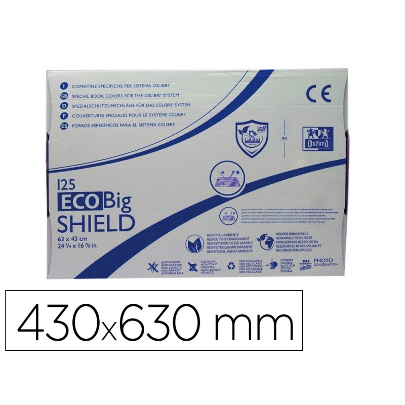 FUNDA PARA LIBROS COLIBRI ECO SHIELD BIG 430X630 MM