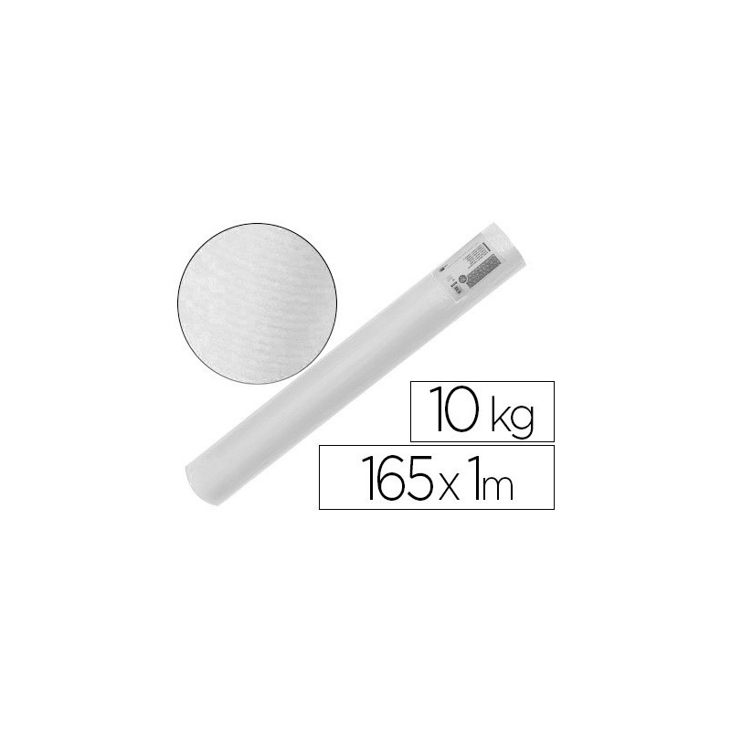 PAPEL KRAFT VERJURADO LIDERPAPEL BLANCO 166MT 60GR BOBINA 10KG