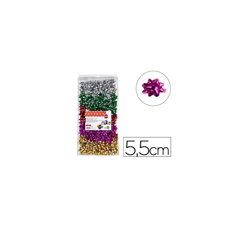 LAZOS LIDERPAPEL FANTASIA MEDIANOS COLORES METALIZADOS SURTIDOS