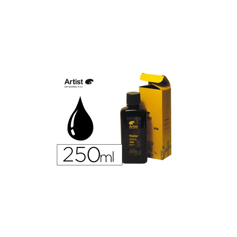TINTA CHINA ARTIST NEGRA FRASCO 250 ML