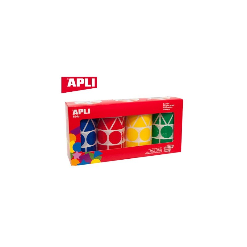 GOMETS APLI FIGURAS SURTIDAS T AMAO XL PACK DE 4 ROLLOS COLORES SURTIDOS 5428 UNIDADES
