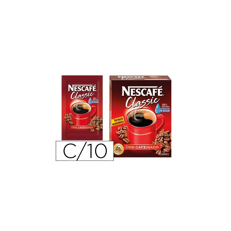 CAFE NESCAFE NATURAL MONODOSIS CAJA DE 10 SOBRES