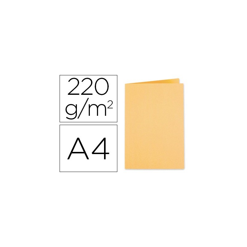 SUBCARPETA CARTULINA EXACOMPTA DIN A4 CREMA 220 GR