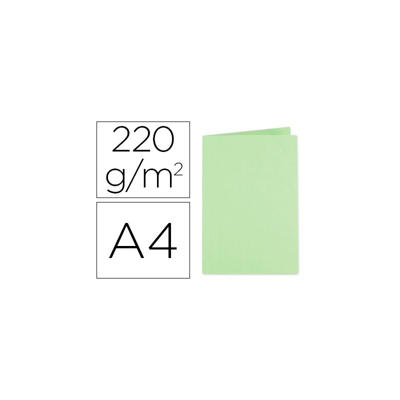 SUBCARPETA CARTULINA EXACOMPTA DIN A4 VERDE 220 GR