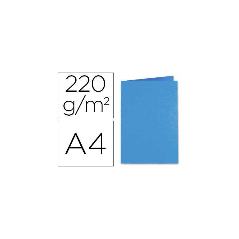 SUBCARPETA CARTULINA EXACOMPTA DIN A4 AZUL OSCURO 220 GR