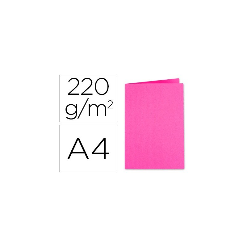 SUBCARPETA CARTULINA EXACOMPTA DIN A4 FUCSIA 220 GR
