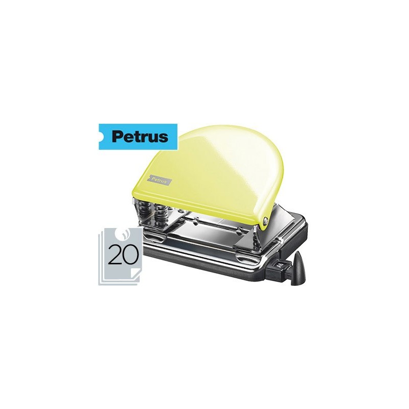 TALADRADOR PETRUS 52 AMARILLO MELLOW YELLOW CAPACIDAD 20 HOJAS