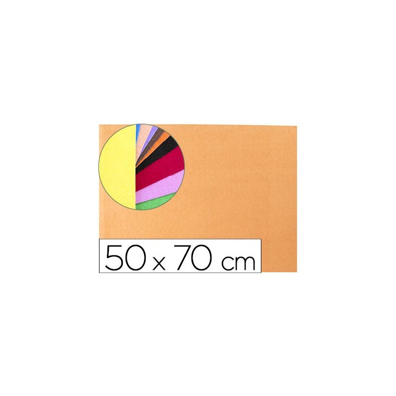 GOMA EVA LIDERPAPEL 50X70CM 60G/M2 ESPESOR 2MM TEXTURA TOALLA CARNE
