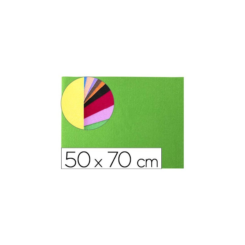 GOMA EVA LIDERPAPEL 50X70CM 60G/M2 ESPESOR 2MM TEXTURA TOALLA VERDE