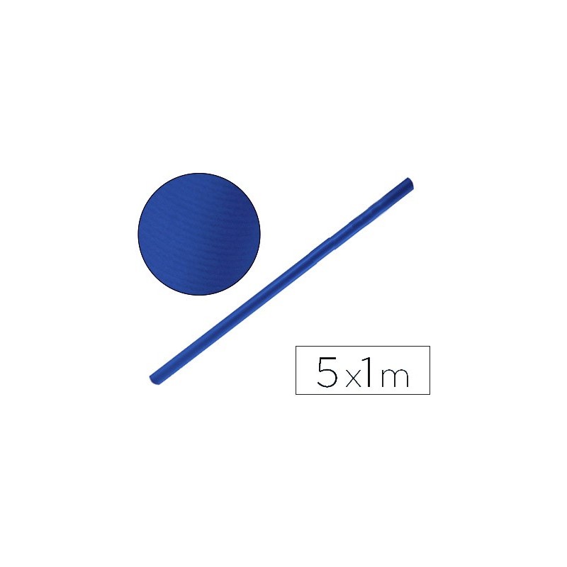 PAPEL KRAFT LIDERPAPEL AZUL AZURITA ROLLO 5X1 MT