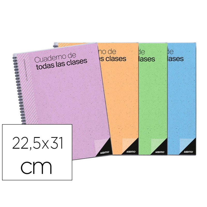 CUADERNO DE TODAS LAS CLASES SV ADDITIO PLAN MENSUAL DEL CURSO EVALUACION CONTINUA Y PROGRAMACION SEMANAL 22,5X31CM