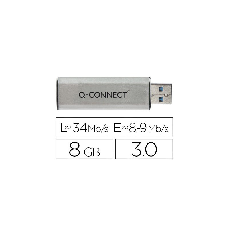 MEMORIA USB Q-CONNECT FLASH 8 GB 3.0