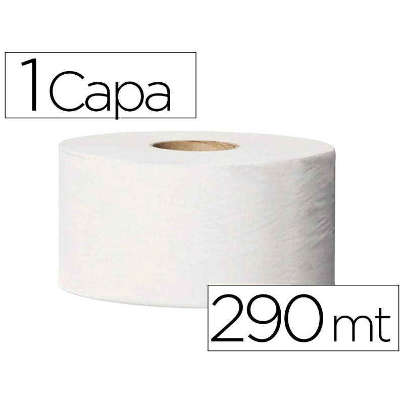 PAPEL HIGIENICO TORK MINIJUMBO 1 CAPA 290 MT PARA DISPENSADOR T2
