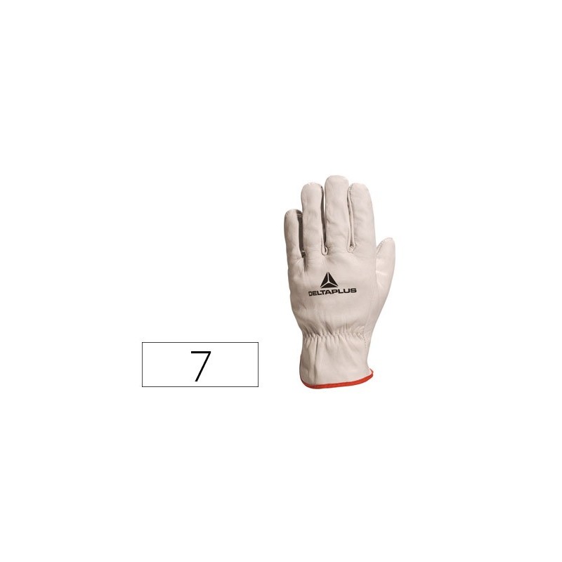 GUANTES DELTAPLUS PIEL VACUNO ESPECIAL PARA TODO TIPO DE TRABAJOS EL MAS VENDIDO DEL MERCADO TALLA 7