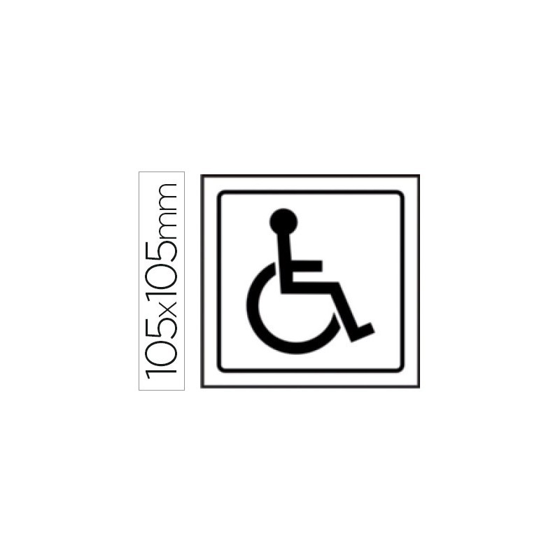 PICTOGRAMA SYSSA SEAL DE MINUSVALIDOS EN PVC 105X105 MM