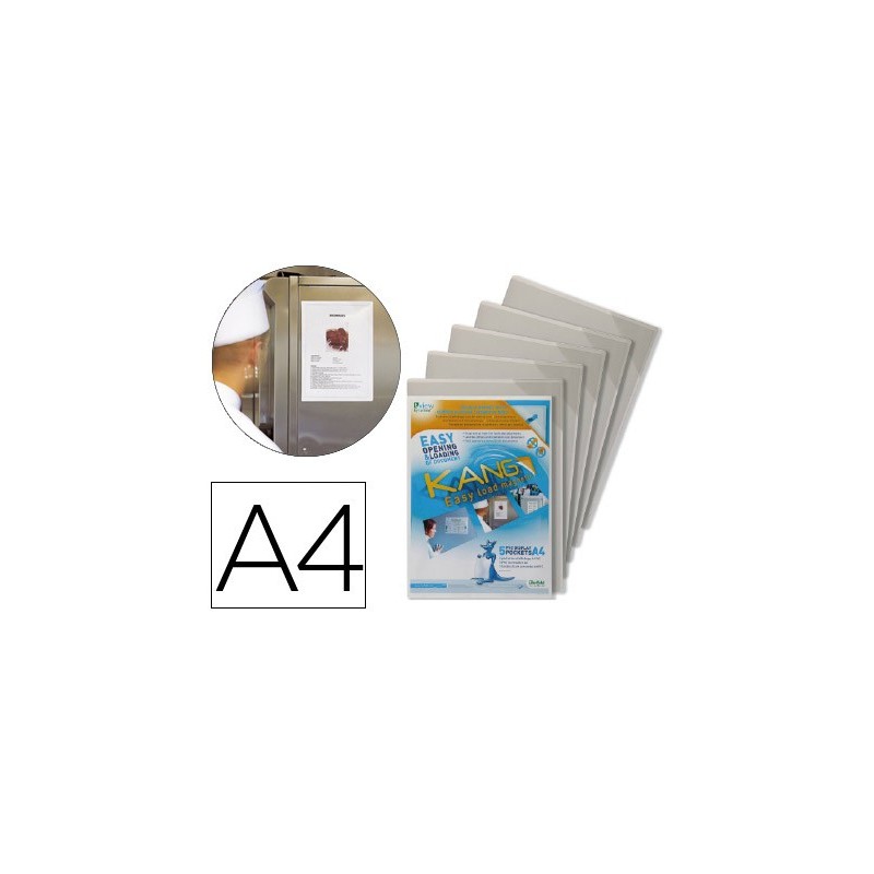 FUNDA DE PRESENTACION TARIFOLD MAGNETICA RIGIDA Y ANTI REFLEJO DIN A4 PACK DE 5 UNIDADES