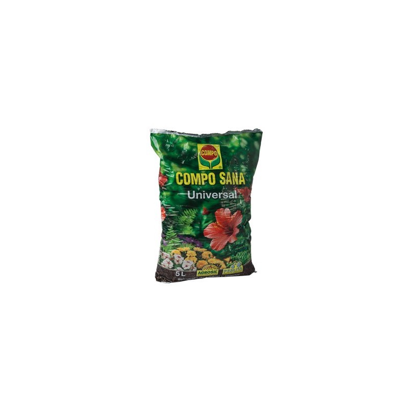 SUSTRATO COMPO UNIVERSAL PARA PLANTAS DE INTERIOR Y EXTERIOR SACO DE 5 LITROS