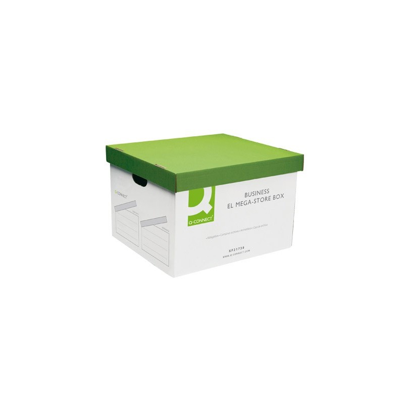 CAJON Q-CONNECT CARTON PARA 4 CAJAS ARCHIVO DEFINITIVO FOLIO MONTAJE AUTOMATICO MEDIDAS INTERIOR 295X383X430MM