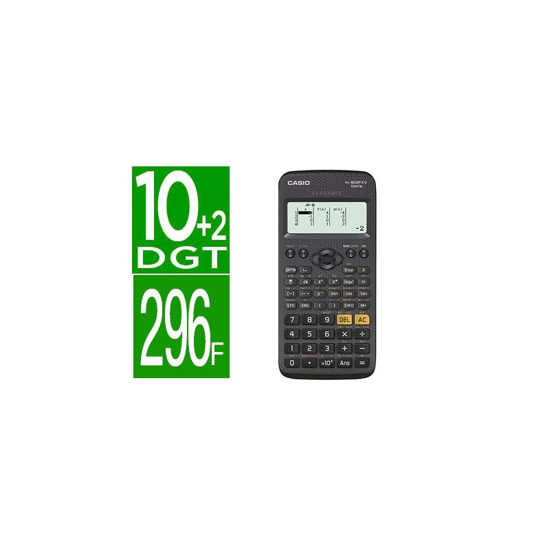 CALCULADORA CASIO FX-82 SPXII IBERIA CLASSWIZZ CIENTIFICA 292 FUNCIONES 9 MEMORIAS CON TAPA