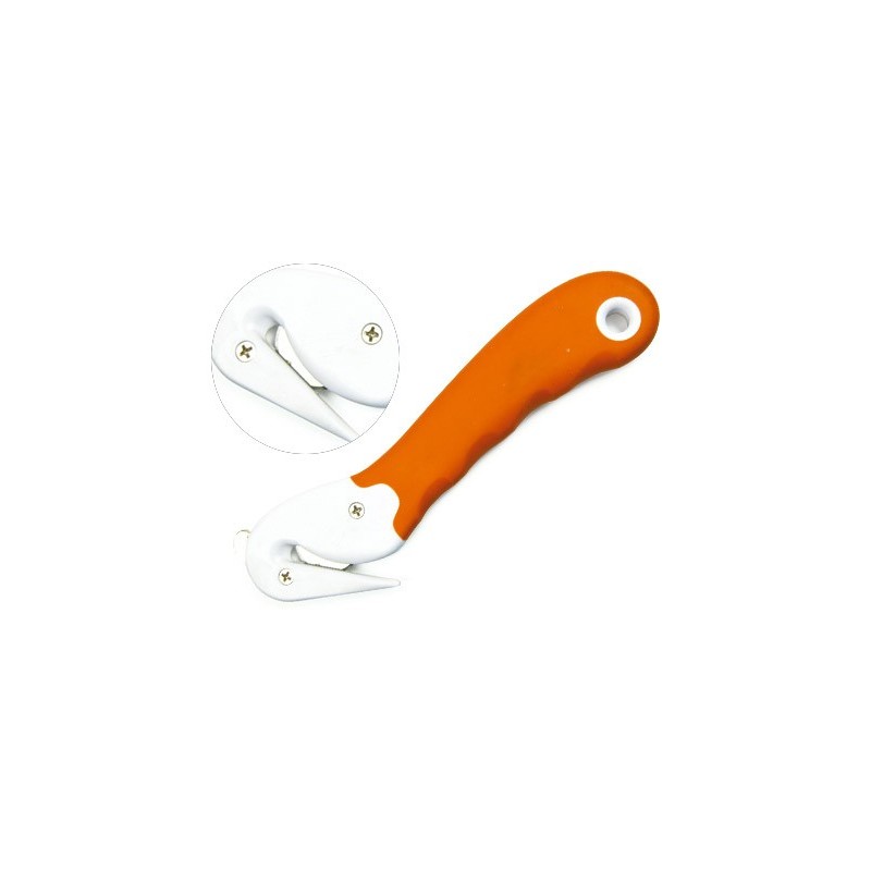 CUTER Q-CONNECT COMBI DE SEGURIDAD SX782N-1 CON CUCHILLA FIJA OCULTA PARA EVITAR CORTES