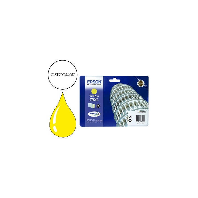 INK-JET EPSON 79XL 900P WF 4630 / 4640 / 5110 / 5620 / 5690 / 5690 AMARILLO -2.000 PAG-