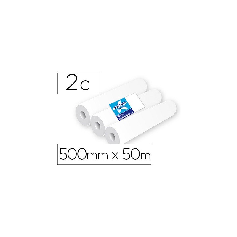 ROLLO PAPEL PARA CAMILLAS AMOOS 2 CAPAS 67 SERVICIOS 500 MM X 50 M