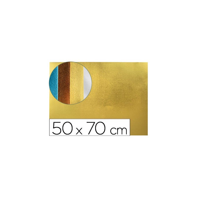 GOMA EVA LIDERPAPEL 50X70 CM ESPESOR 2 MM METALIZADA ORO